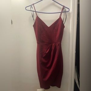 Lulus Burgundy Mini Dress XS